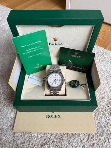 Rolex Datejust 41 Witte dial beschikbaar voor biedingen