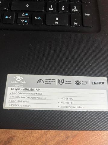 Packard bell laptop beschikbaar voor biedingen