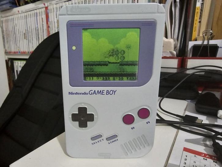 Tirelire de canette en mode "Game Boy" (lire l'annonce), Verzamelen, Spaarpotten, Zo goed als nieuw, Overige thema's, Metaal of Blik