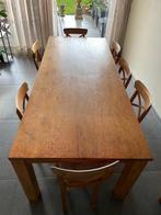 Teak tafel, Huis en Inrichting, Tafels | Eettafels, Ophalen, Gebruikt, 100 tot 150 cm, 200 cm of meer