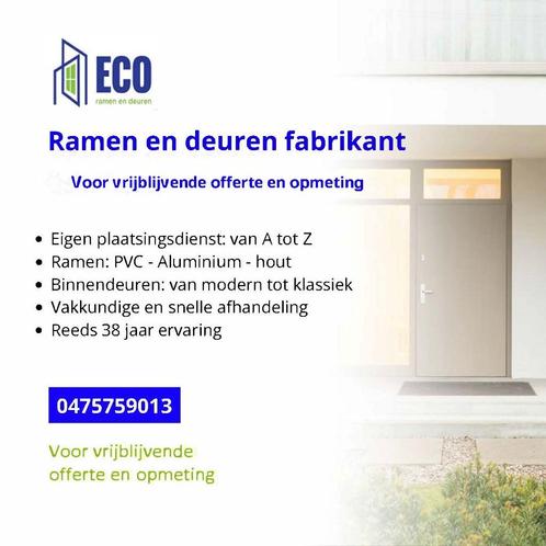 ramen op maatwerk PVC ALU HOUT LEVERING 21 DAGEN, Doe-het-zelf en Bouw, Raamkozijnen en Schuifdeuren, Hout, Ophalen of Verzenden