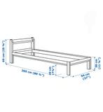 Bed met lattenbodem en matras, Ophalen, Zo goed als nieuw