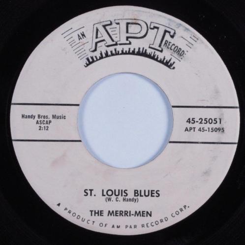The Merri-Men ‎– St. Louis Blues " Popcorn ", Cd's en Dvd's, Vinyl Singles, Zo goed als nieuw, Single, R&B en Soul, 7 inch, Ophalen of Verzenden