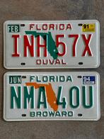 plaque d'immatriculation USA FLORIDA X 2 LOT ou au CHOIX, Enlèvement ou Envoi