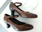 bruine damesschoenen met hakje, Ophalen of Verzenden, Bruin