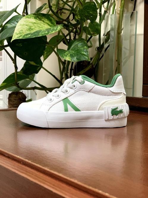 Lacoste - Schoenen - Wit&Groen - 21, Kinderen en Baby's, Kinderkleding | Schoenen en Sokken, Nieuw, Schoenen, Jongen of Meisje