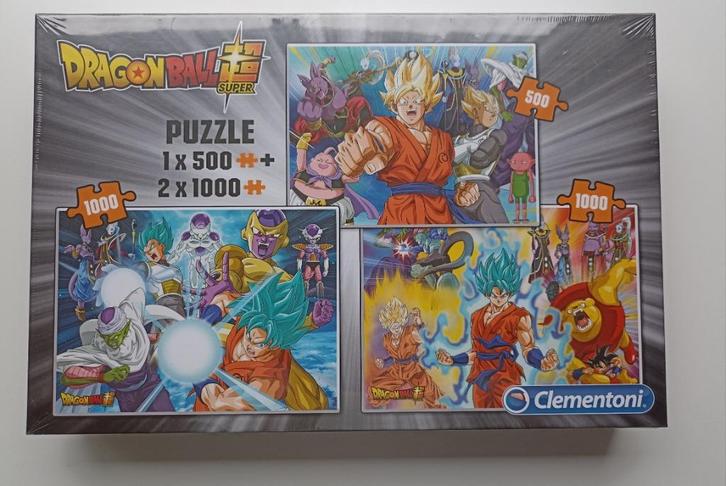 Dragon Ball Super 3-in-1 puzzel, Hobby en Vrije tijd, Denksport en Puzzels, Nieuw, Legpuzzel, Meer dan 1500 stukjes, Ophalen