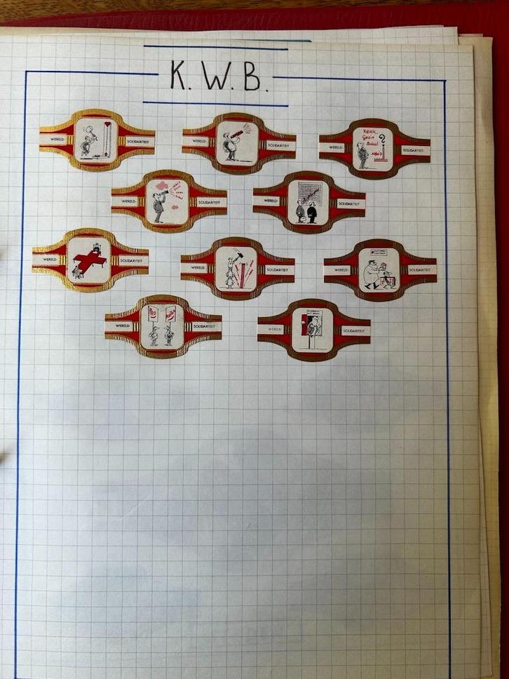 Verzameling sigarenbandjes boek 2 deel ¾, Verzamelen, Rookartikelen, Aanstekers en Luciferdoosjes, Zo goed als nieuw, Sigarenbandjes