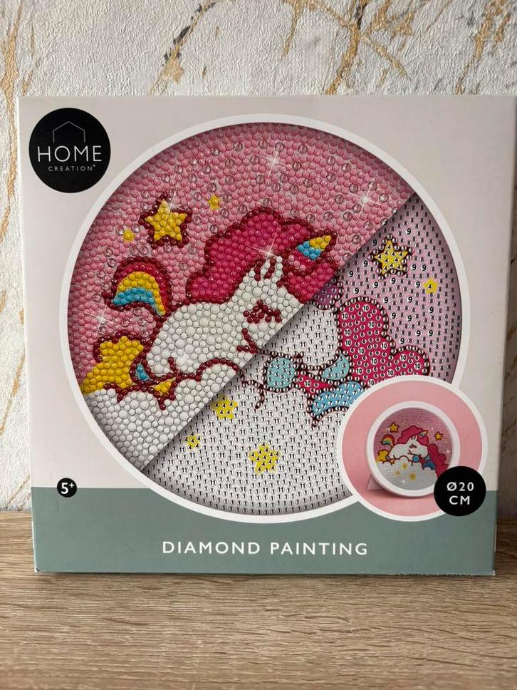 Diamond Painting – Eenhoorn, Hobby en Vrije tijd, Knutselen, Knutselwerk, Ophalen of Verzenden