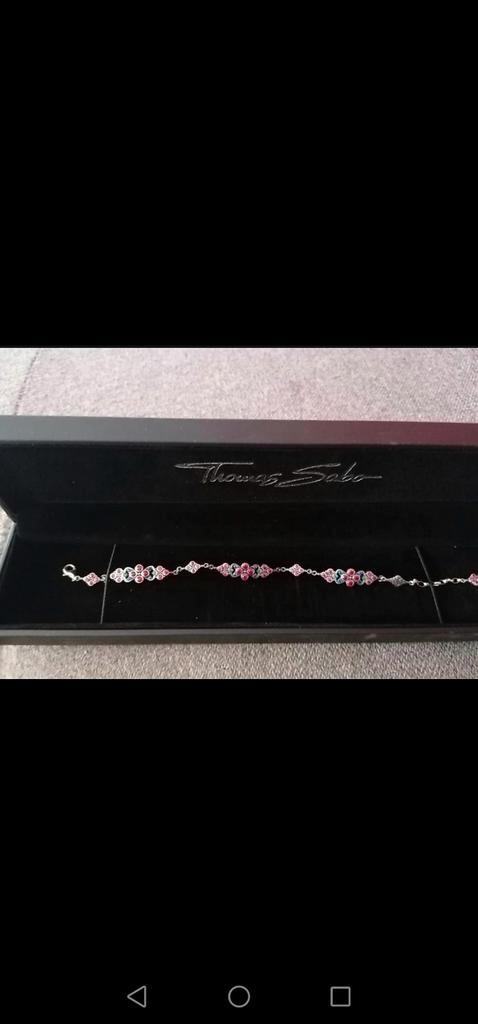 Thomas Sabro zilveren armband, Handtassen en Accessoires, Armbanden, Zilver, Blauw