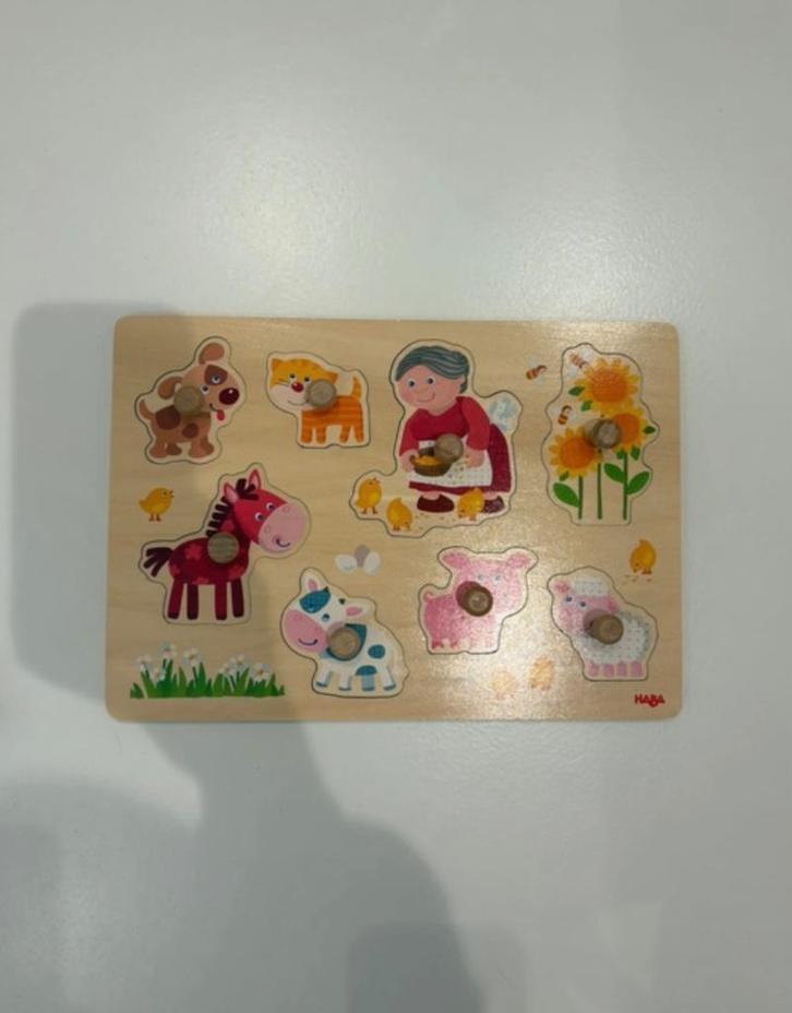 HABA Inlegpuzzel Op de Boerderij, Kinderen en Baby's, Speelgoed | Educatief en Creatief, Zo goed als nieuw, Puzzelen, Ophalen