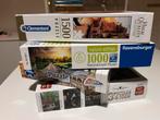 6 puzzels van 1000-1500 stukjes, Hobby en Vrije tijd, Denksport en Puzzels, Ophalen, 500 t/m 1500 stukjes, Zo goed als nieuw, Legpuzzel