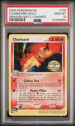 Charizard Holo Dragon EX NAT’l CHAMPS. PSA 10 - Flash-Cards, Hobby en Vrije tijd, Verzamelkaartspellen | Pokémon, Ophalen, Nieuw