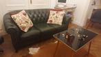 Vintage Chesterfield Sofa Hampton 3 zit, Ophalen of Verzenden, Zo goed als nieuw, Leer