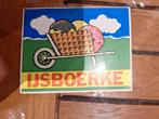 Vintage sticker ijsboerke, Verzamelen, Ophalen of Verzenden, Gebruikt, Merk