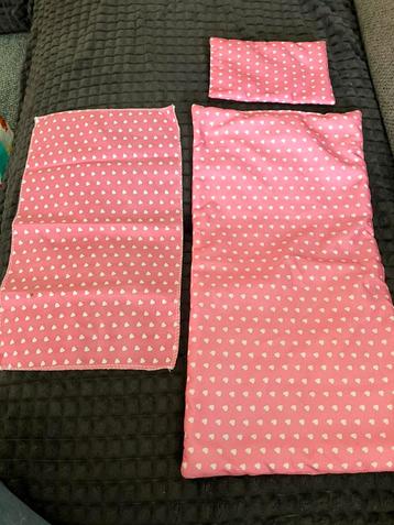 Couette + drap + oreiller pour poupée, Enlèvement ou Envoi