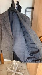 Mooi geklede Grijs witte Herenjas., Kleding | Heren, Kostuums en vesten, Ophalen, Zo goed als nieuw, Maat 48/50 (M), Zwart