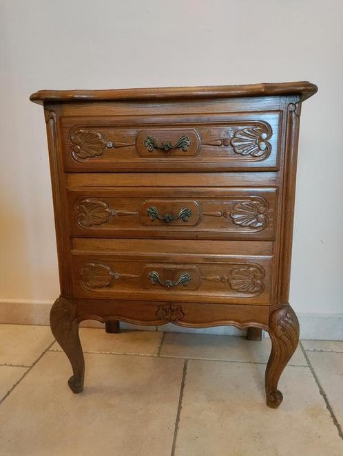 Commode en chêne avec 3 tiroirs, Maison & Meubles, Armoires | Autre, Utilisé, Enlèvement