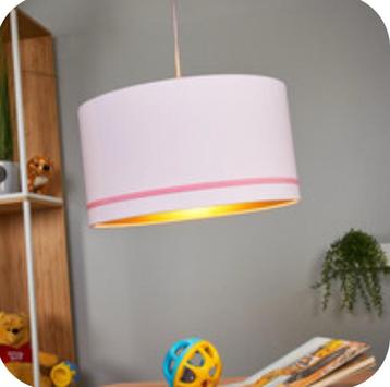 Hanglamp Estria, roze met gouden binnenkant beschikbaar voor biedingen