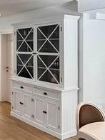 Witte vitrinekast/servieskast, Huis en Inrichting, Ophalen, Gebruikt