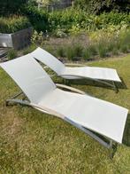 2 ligbedden Xcluziv tuinmeubels, Tuin en Terras, Ligbedden, Ophalen, Gebruikt, Overige materialen, Verstelbaar