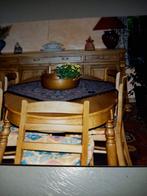 A vendre table ovale et 6 chaises en chêne, Enlèvement, Utilisé, Ovale, Chêne