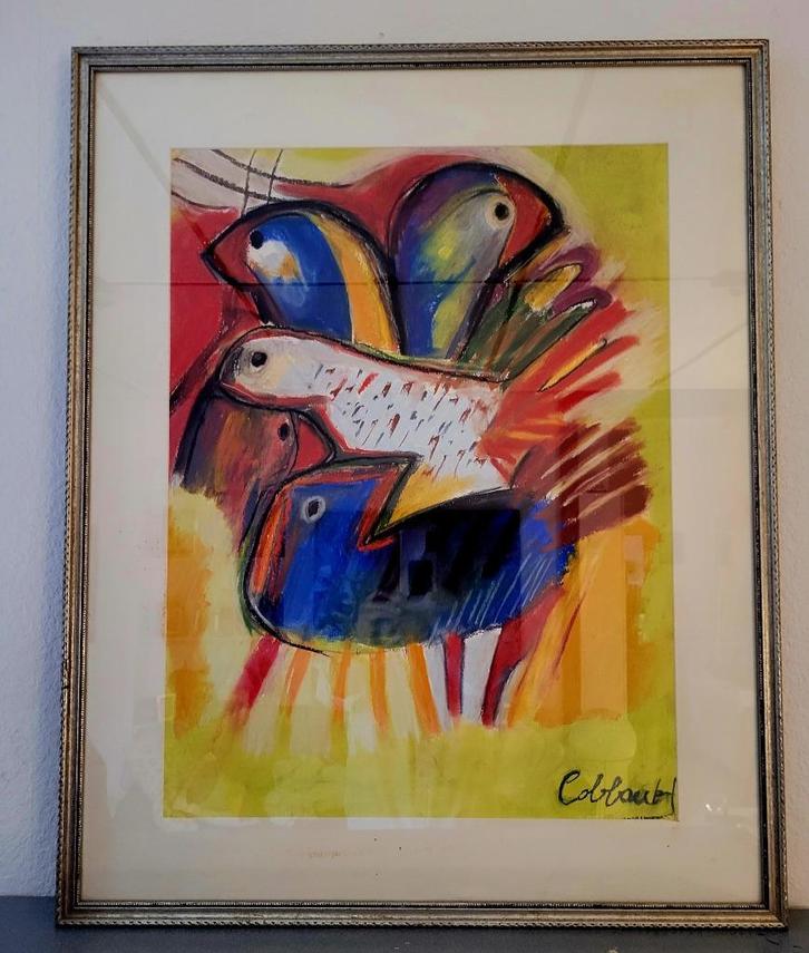 Kleurentekening door Jan Cobbaert #Delvaux #Dali #Picasso, Antiek en Kunst, Kunst | Schilderijen | Klassiek, Ophalen of Verzenden
