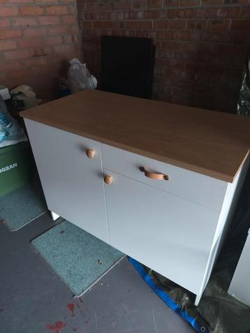 Keukeneiland Knoxhult van IKEA, Huis en Inrichting, Ophalen, 100 tot 150 cm, Zo goed als nieuw, Met deur(en)