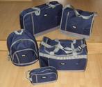 REISKOFFERSET (TRAVELBAGS) GROTE 5 DELIGE SET NIEUW, 40 tot 60 cm, 20 tot 30 cm, Blauw, Ophalen of Verzenden