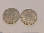 Munt Etat Français 1 franc 1943 (2 munten), Frankrijk, Ophalen of Verzenden, Losse munt