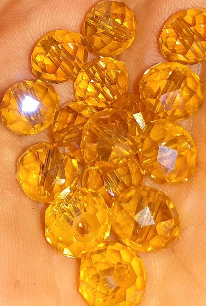 lot kralen 71 geel AB facet 8mm, Hobby & Loisirs créatifs, Fabrication de Perles & Bijoux, Neuf, Perle, Envoi