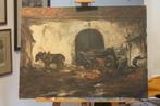 Armand Jamar. Cour de ferme (près de Tournai). 1940., Antiquités & Art, Art | Peinture | Classique, Enlèvement ou Envoi