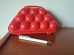 boite à oeufs vintage seventies 70' rouge, Ophalen of Verzenden, Overige typen