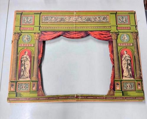 Puppet muppet & marionnette Antiek 1900 theater rand frame, Antiek en Kunst, Antiek | Overige Antiek, Ophalen of Verzenden