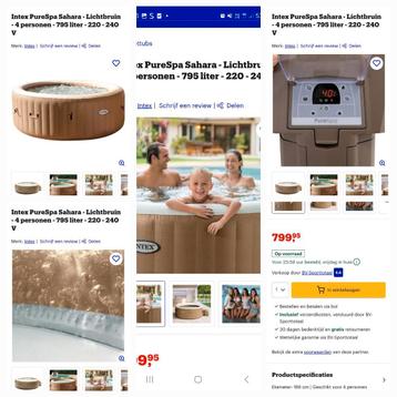 Jacuzzi  intex  beschikbaar voor biedingen
