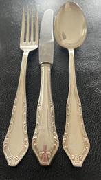 Vintage verzilverd bestek Solingen, Ophalen, Gebruikt, Vaatwasserbestendig, Zilver