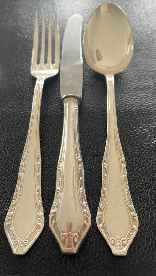 Vintage verzilverd bestek Solingen, Huis en Inrichting, Keuken | Bestek, Gebruikt, Bestekset, Zilver, Vaatwasserbestendig, Ophalen