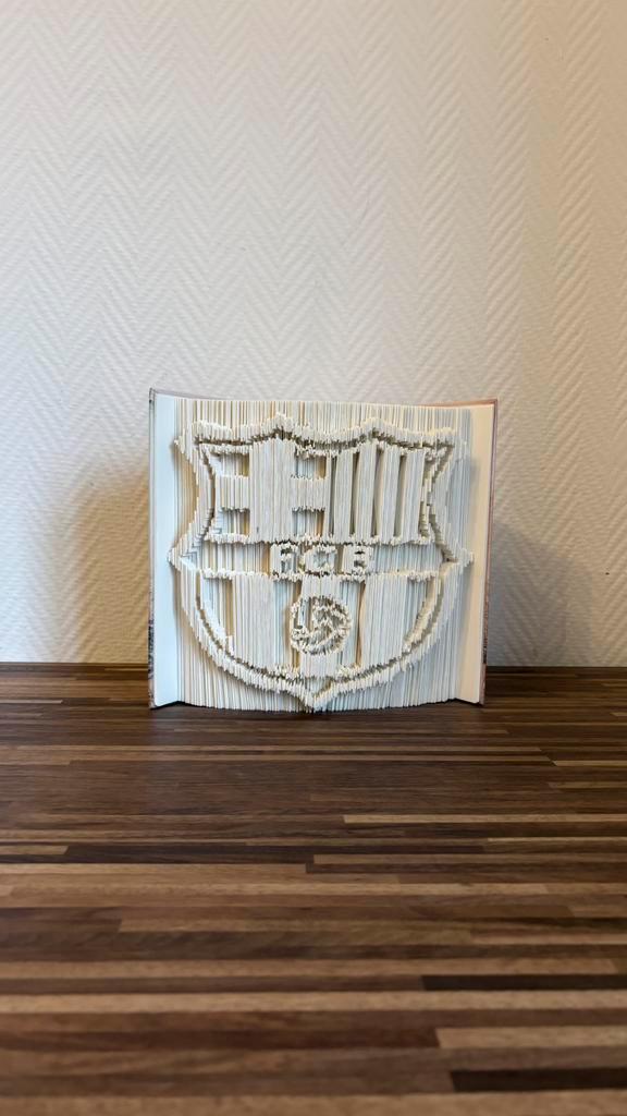 Originele boekdecoratie — FC Barcelona, Huis en Inrichting, Woonaccessoires | Overige, Ophalen of Verzenden