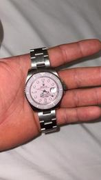 Montre rolex automatique, cadran rose homme, Bijoux, Sacs & Beauté, Montres | Hommes, Enlèvement ou Envoi, Comme neuf, Rolex