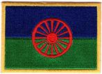 Roma Zigeuner vlag stoffen opstrijk patch embleem #1, Collections, Vêtements & Patrons, Envoi, Neuf