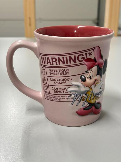 Grande tasse à café 3D Disney Minnie Mouse, 13 x 10 cm, Collections, Disney, Comme neuf, Service, Mickey Mouse, Enlèvement ou Envoi