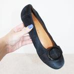 Mooie Suede Gabor Ballerina's - 31 (Maat 7G/40½) € 45,-, Verzenden, Zwart, Gabor, Ballerina's