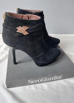 Enkellaarsjes, Nero Giardini, 1 of 2 keer gedragen, 38, Zwart, Lage of Enkellaarzen, Ophalen of Verzenden, Zo goed als nieuw