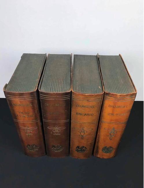GrOOte antieke lederen Display Dummy Boeken - 1900 / 1930s, Antiek en Kunst, Antiek | Overige Antiek, Ophalen of Verzenden