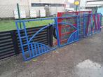 Poort met 2 vleugels + vast ijzerwerk, Tuin en Terras, Tuinhekken en Hekwerk, Ophalen, Met poort, Nieuw, Tuinhek