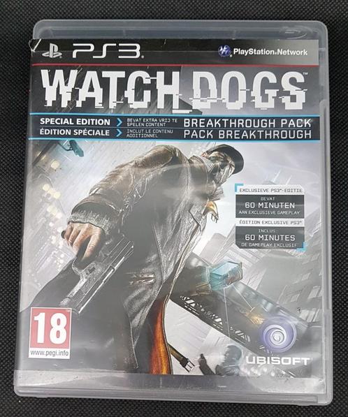 Watch Dog Special Edition Pal FR Ubisoft PS 3, Games en Spelcomputers, Games | Sony PlayStation 3, Zo goed als nieuw, Avontuur en Actie