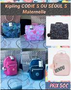 Kipling Séoul S et codie S pour maternelle, Handtassen en Accessoires, Tassen | Schooltassen, Ophalen of Verzenden, Nieuw