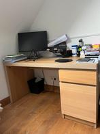 Bureau MALM met bureaustoel (nieuwstaat), Huis en Inrichting, Ophalen, Zo goed als nieuw, Bureau
