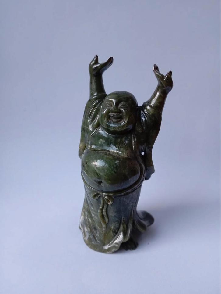 Bouddha en Jade, Chine, Antiquités & Art, Antiquités | Bronze & Cuivre, Enlèvement ou Envoi