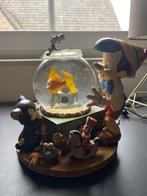 Pinocchio Pinokkio snow globe disney met muziek., Verzamelen, Disney, Ophalen, Zo goed als nieuw, Beeldje of Figuurtje